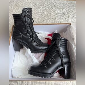 Christian Louboutin Mad 70 quilted leather boots